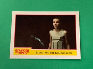 2018 Topps Stranger Things Season One #80 Eleven And The Demogorgon
