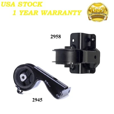 2PCS FRONT & REAR MOTOR MOUNT FIT 1998-2000 Chrysler Cirrus 2.4L & 2.5L - Image 1 of 4