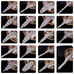 Lotto cintura caftano accessori damigella accessori abito da sposa strass completo donna - Foto 1 di 150