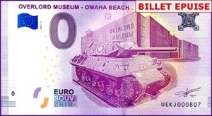 OVERLORD MUSEUM - OMAHA BEACH / BILLET 0 € / NULL EURO-SCHEIN / UEKJ 2018-2 - Picture 1 of 1