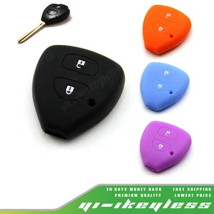 Silicone Case Cover For Toyota Corolla Prado Hilux Tarago Remote Key 2 Buttons - Bild 1 von 9