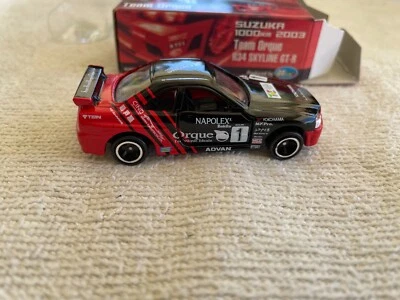 TOMICA ESCALA 1:64 NISSAN JGTC ROJO R34 SKYLINE TEAM ORQUE SUZUKA #1 COCHE DE CARRERAS 2003 Foto 1 de 4