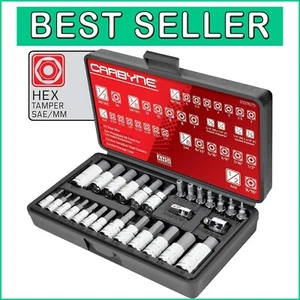 Best-in-Class 28 Piece Tamper-Proof Hex Bit Socket Set - Durable & Reliable - Picture 1 of 9