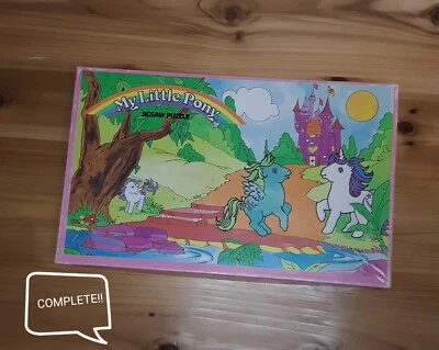 Rompecabezas Castillo Completo Vintage My Little Pony (1983) Hasbro 125 piezas Foto 1 de 4