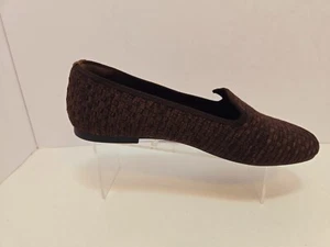 Vivaia Audrey Brown Textured Knit Slip On Loafers Shoes Women's Size 8 - Picture 1 of 11