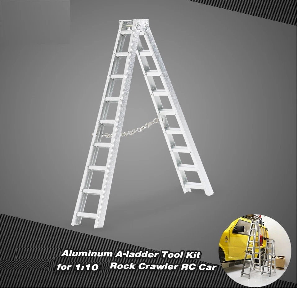 SCALA IN METALLO MINI SCALETTA APRIBILE L.150mm ACCESSORI R/C 1/10 1/8 HIMOTO - Immagine 1 di 1