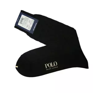 NWT Polo Ralph Lauren Men's Dress Socks (1 Pair) Geometric Burgundy Blue - Picture 1 of 4