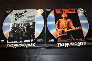 Lot 2 Bruce Springsteen Video Anthology 78-88 Roy Orbison Friend Music Laserdisc - Imagen 1 de 5