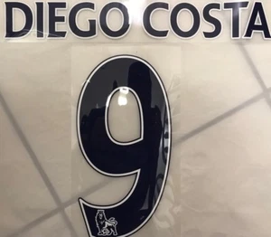 Ufficiale #9 Diego Costa Chelsea FC Away solo stampa nome e numero - Foto 1 di 2