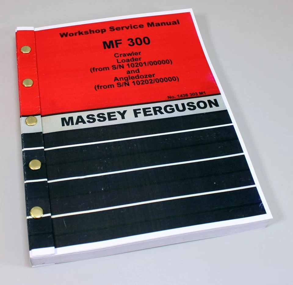 Massey Ferguson Mf 300 Crawler Angle Dozer Bulldozer Workshop Service Manual - Image 1 of 4
