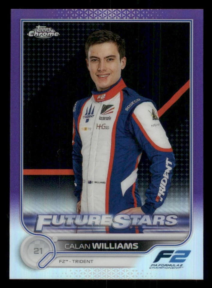 2022 Topps Chrome Formula 1 Purple Refractors #94 Calan Williams /399 - Image 1 of 2