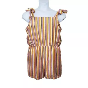 Mameluco ModCloth para mujer sin mangas multicolor a rayas talla XL - Imagen 1 de 6