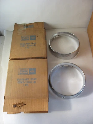 New NOS Ford 1965 Mercury & Meteor RH & LH Lamp Door Bezel C5MY-13064-A/B - Image 1 of 4