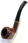Sanda Durable Large 5.5" Brown Wood Finish Tobacco Herb Smoking Pipe Set, Pip116