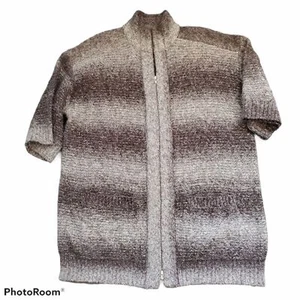 Chicos 3 Suéter Cárdigan Cremallera Completa Chaqueta Para Mujer Talla XL Acrílico Lana Poliéster - Imagen 1 de 9