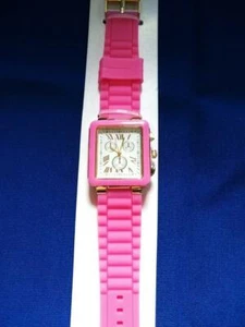 Pink silicone adult watch battery operated New Battery included Roman numerals - Picture 1 of 4