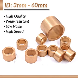 Metric Oilite Plain Bronze Sintered Bearing Bushes Series - High Quality - Picture 1 of 5