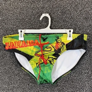 Turbo Speedo Jamaica Country Swim Mens 40 US Diving High Jump - Picture 1 of 11