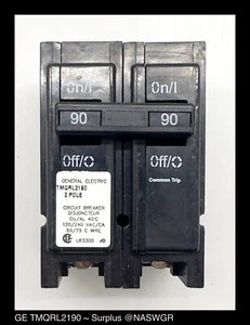 General Electric TMQRL2190 Molded Case Circuit Breaker ~ 90 Amp - Unused Surplus - Picture 1 of 4