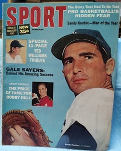 1966 Sport Magazine baseball, Sandy Koufax Los Angeles Dodgers, Bobby Hull - Picture 1 of 2
