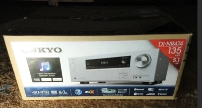 Onkyo TX-NR474 4K HDMI AV Receiver Dolby Atmos DTS:X DAB+  lesen - Bild 1 von 4