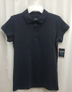 Chaps EST. Girls Approved Schoolwear Short Sleeve Top X-Large (16) Black Shirt - Picture 1 of 5