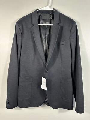 ASOS Blazer Mens 42 Black Glen Plaid Stretch Sport Coat NEW - Image 1 of 4