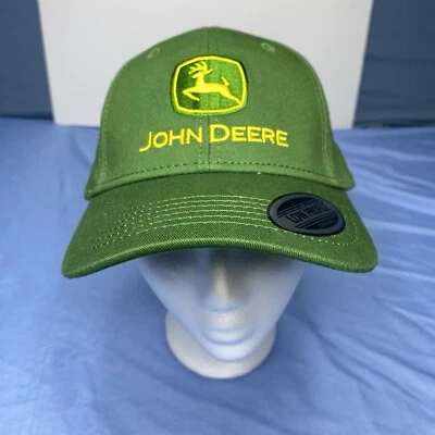 Gorra de béisbol ajustable verde de bajo perfil John Deere Nothing Runs Like a Deere Foto 1 de 4