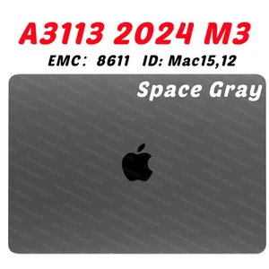 Conjunto de pantalla LCD gris espacial 13" para Macbook Air A3113 2024 M3 EMC8611 - Imagen 1 de 7