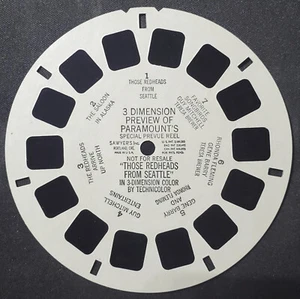 Those Redheads from Seattle Rhonda Fleming Gene Barry View-Master 3D Movie Reel - Picture 1 of 4
