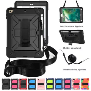 Shockproof Case For iPad 7th 8th 9th Gen 10.2" Case Mini 7.9" Cover with Strap - Picture 1 of 47