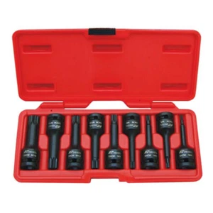 Impact Spline Bits Socket Set 9pc M5 - M16 SNCM - V Steel - Picture 1 of 2