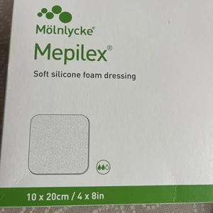 Molnlycke 294299 Mepilex Soft Silicone Dressing 4" x 8" Box of 6- Exp. 02/27 - Picture 1 of 2