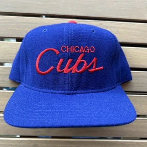Cappello snapback vintage anni 90 Chicago Cubs Sports Specialties scritta MLB Pro lana Corea - Foto 1 di 14