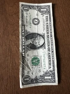 2013 $1 Dollar Note Fancy Serial number trinary - Picture 1 of 2