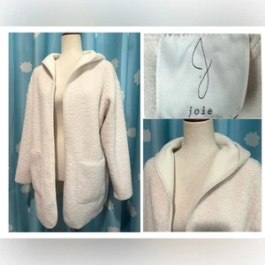 Joie light fleecey jacket in white/oatmeal. M - Picture 1 of 6