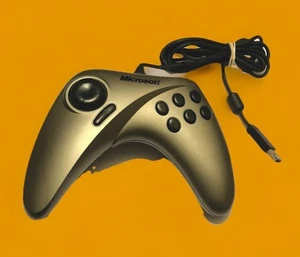 MICROSOFT SideWinder PC Pro GAMING PAD Wired USB Games CONTROLLER JOYPAD Silver - Picture 1 of 3