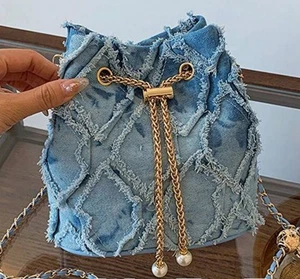 Ladies Denim Crossbody Bag Brand New - Picture 1 of 2
