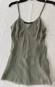 Phillip Lim Development Size 4 Silk Top Blouse Spaghetti Strap Dot Pattern - Picture 1 of 9