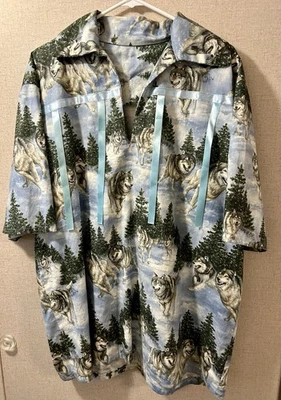Camisa cinta manga corta estilo nativo americano vintage talla grande Foto 1 de 2