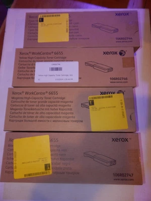Xerox Workcentre 6655 toner 106R2744,45,46,47 New/Expired - Image 1 of 4