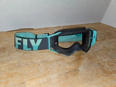 Gafas de montar Fly Racing ZONE PRO gris/aqua motocross moto de cross Foto 1 de 4