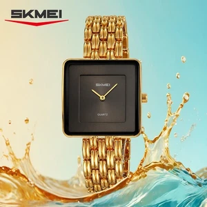Lady Fashion Women Classic SKMEI 2372 Watch Elegant Square With Box - Picture 1 of 15