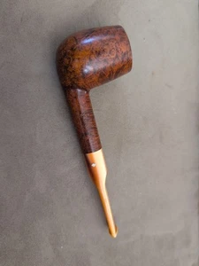 Dr. Grabow Royalton Smooth Grain Estate Billiard Acrylic Push Stem Pipe Tobacco - Picture 1 of 5