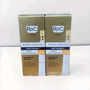 Roc Retinol Correxion Deep Wrinkle Moisturizer SPF30 Lot of 2 - Picture 1 of 1