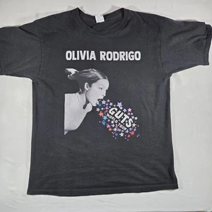 OLIVIA RODRIGO Guts World Tour 2024 Shirt LARGE L Colorful Stars Concert Tee - Picture 1 of 8