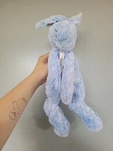 Edredón de juguete suave tamaño orejas grises Happy Horse Blue Bunny Rabbit - Imagen 1 de 5