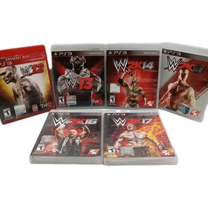 WWE 2k12 2K13 2K14 2K15 2K16 2k17 PlayStation 3 PS3 Lot Complete ............159 - Picture 1 of 7