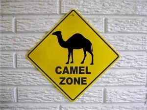 Lindo letrero Camel Zone 12" (9x9 SQ) resistente a la intemperie PVC cerca puerta granero cobertizo decoración - Imagen 1 de 1