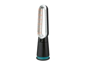 Tronic Bladeless Tower Fan Heater Black 2000W LED Mood Light, Remote - Picture 1 of 5